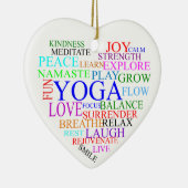 ヨガクリスマスオーナメント セラミックオーナメント (右)