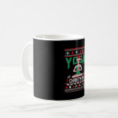 ヨガクリスマスシャツ コーヒーマグカップ (正面左)