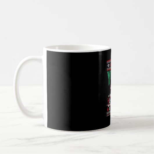 ヨガクリスマスシャツ コーヒーマグカップ (左)