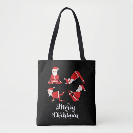 ヨガクリスマスフィットネス トートバッグ (正面)