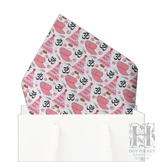 ヨガクリスマス包装紙 薄葉紙