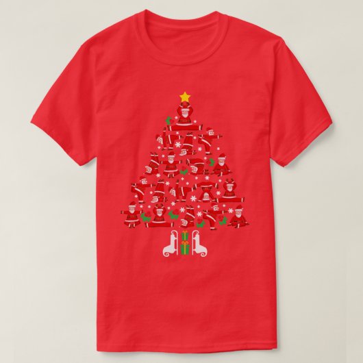 ヨガクリスマス Tシャツ (デザイン正面)