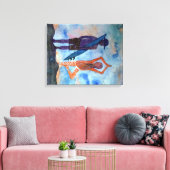 ヨガクールサーフサンセット独身のプリント キャンバスプリント (インサイチュ (リビング))