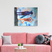 ヨガクールサーフサンセット独身のプリント キャンバスプリント (インサイチュ (リビング))