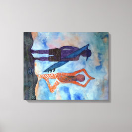 ヨガクールサーフサンセット独身のプリント キャンバスプリント