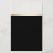 ヨガサロンスパロータスフローラエレガント金ゴールドストライプ チラシ (裏面)