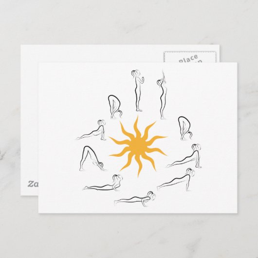 ヨガサンサルテーション ポストカード (正面/裏面)