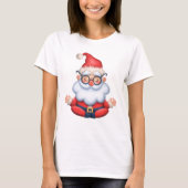ヨガサンタのクリスマスTシャツ Tシャツ (正面)
