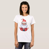 ヨガサンタのクリスマスTシャツ Tシャツ (正面フル)