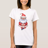 ヨガサンタのクリスマスTシャツ Tシャツ (正面)