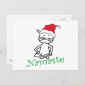 ヨガサンタキャットギフト シーズンポストカード (正面/裏面)