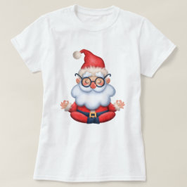 ヨガサンタクリスマスTシャツ Tシャツ