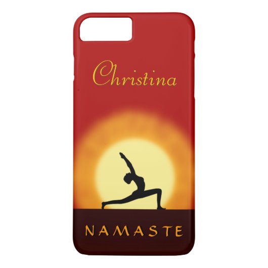 ヨガサンライズポーズナマステスリムiPhone 7プラス Case-Mate iPhoneケース (裏面)