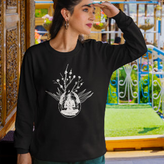 ヨガシャツウィメンズ感動的ヨガ Tシャツ