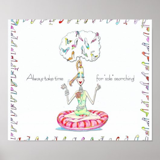 ヨガシューズバニティーポスター ポスター (正面)