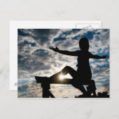 ヨガシルエット ポストカード (正面/裏面)