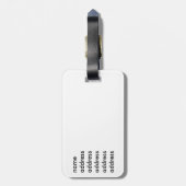 ヨガシルエット ラゲッジタグ (裏面縦)