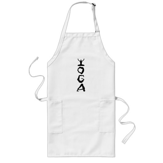 ヨガシルエット ロングエプロン (正面)