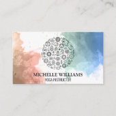 ヨガシンボル | マンダラパターン 名刺 (正面)