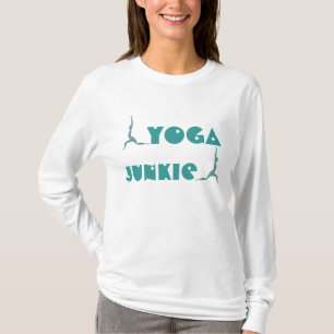 ヨガジュンキー-ヨガのフード付きシャツ(長袖) Tシャツ