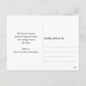 ヨガジンジャーブレッドホリデークリスマスポストカード シーズンポストカード (裏面)