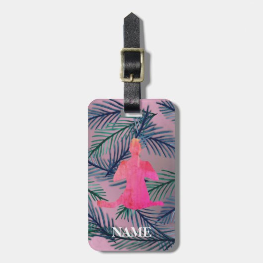 ヨガスクハサナ名前をカスタムするラゲージタグ ラゲッジタグ (正面縦)