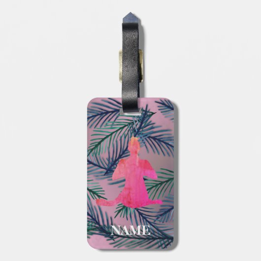 ヨガスクハサナ名前をカスタムするラゲージタグ ラゲッジタグ (裏面縦)