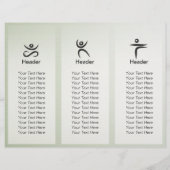 ヨガスタジオの三つ折りパンフレット ロータス フラワーマンダラ (裏面)