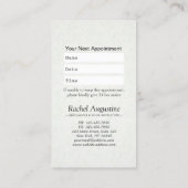 ヨガスタジオインストラクターアポイントメントロータスマンダラ 予約カード (裏面)