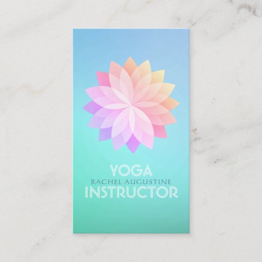 ヨガスタジオインストラクターアポイントメントロータスマンダラ 予約カード (正面)