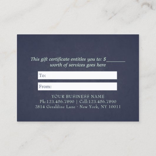 ヨガスタジオインストラクターバラ金ゴールド曼荼羅 割引カード (裏面)