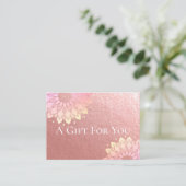 ヨガスタジオインストラクターマンダラギフト証書 割引カード (スタンド正面)