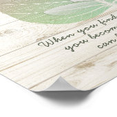 ヨガスタジオインストラクター瞑想ボディリーフ引用文 ポスター (角)