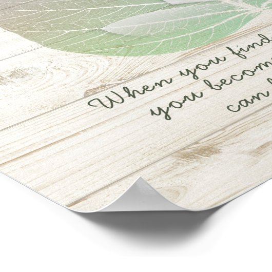 ヨガスタジオインストラクター瞑想ボディリーフ引用文 ポスター (角)