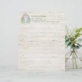 ヨガスタジオインストラクター瞑想ポーズボディリーフ レターヘッド (スタンド正面)