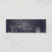 ヨガスタジオインストラクター瞑想ポーズOMシンボル スキニー名刺 (裏面)