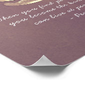 ヨガスタジオインストラクター瞑想引用文シックロータス ポスター (角)