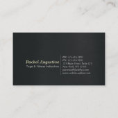 ヨガスタジオクラスパスメディテーションポーズボディリーフ ロイヤリティカード (裏面)