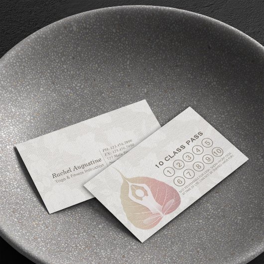 ヨガスタジオクラスパスメディテーションポーズボディリーフ ロイヤリティカード