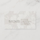 ヨガスタジオクラスパスメディテーションポーズボディリーフ ロイヤリティカード (裏面)