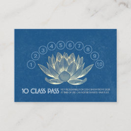 ヨガスタジオクラスパスロイヤリティアポイントメントロータス ロイヤリティカード