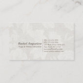 ヨガスタジオクラスパス瞑想ポーズ菩提樹の葉 ロイヤリティカード (裏面)