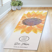 ヨガスタジオサンフラワーロゴヨガマット ヨガマット