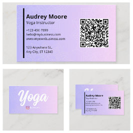 ヨガスタジオテンプレート 名刺