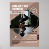 ヨガスタジオニュートラルベージュウェルネスジムプロモーション ポスター (正面)