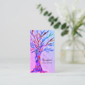 ヨガスタジオパープル 名刺 (スタンド正面)