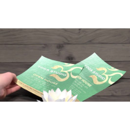 ヨガスタジオメディテーションインストラクターオムオープンハウス チラシ