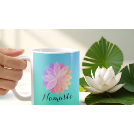 ヨガスタジオメディテーションインストラクターカラフルマンダラ コーヒーマグカップ