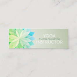 ヨガスタジオメディテーションインストラクターカラフルマンダラ スキニー名刺