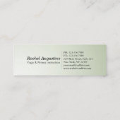 ヨガスタジオメディテーションインストラクターカラフルマンダラ スキニー名刺 (裏面)